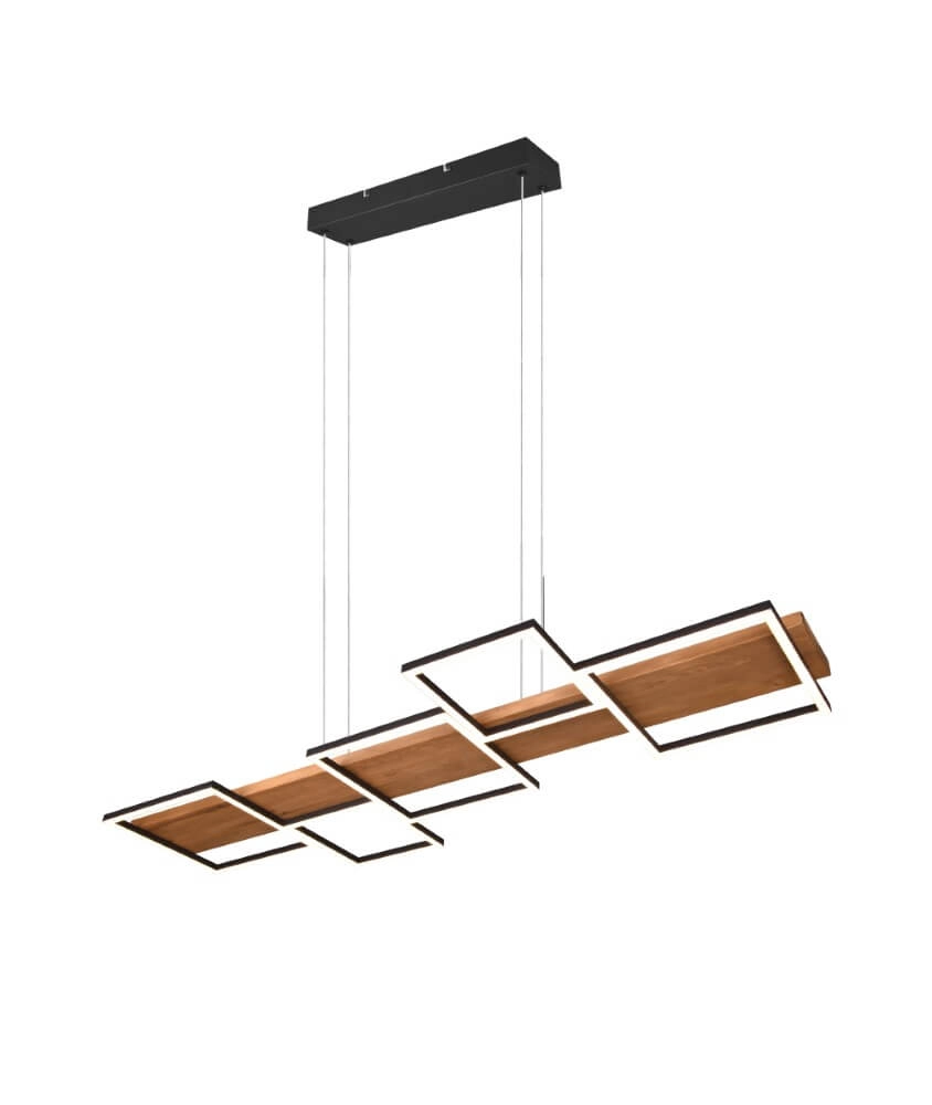 Wooden led pendant light Harper