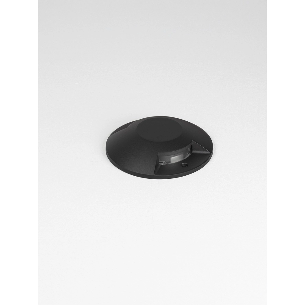 Flat surface-mounted ground spot Grado black - 12W Lyora 5212017497901