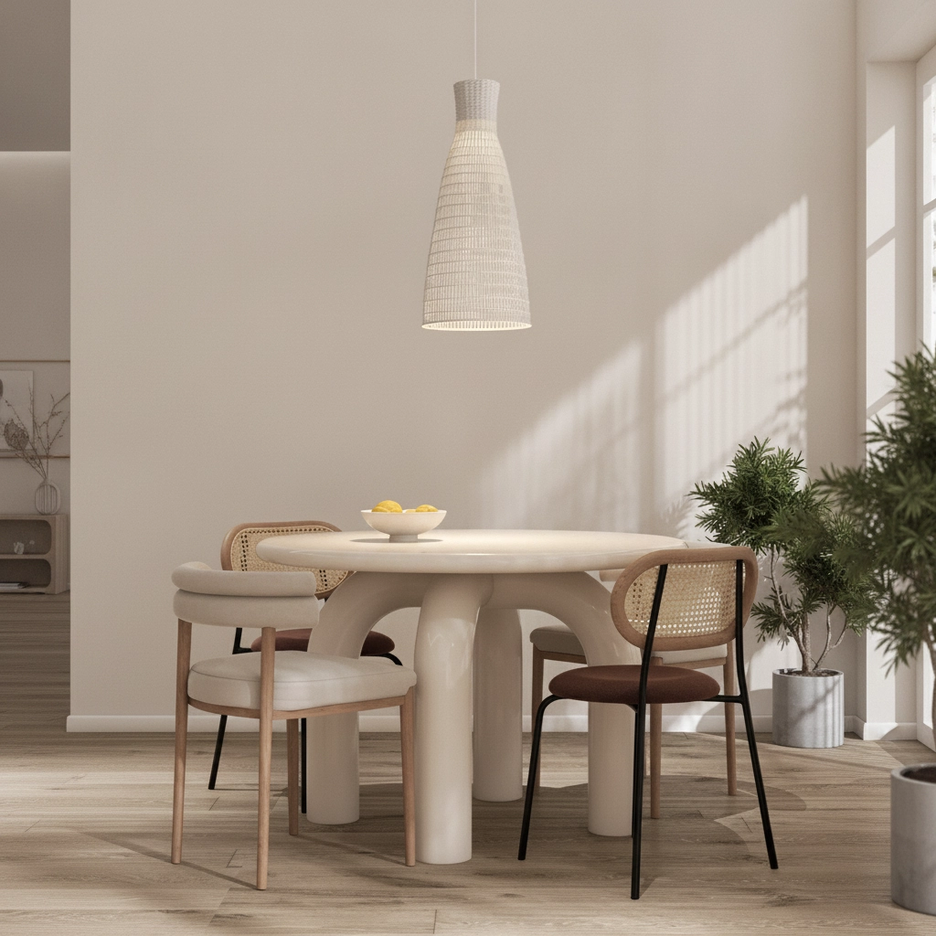 White pendant lamp Niro Ø 35cm