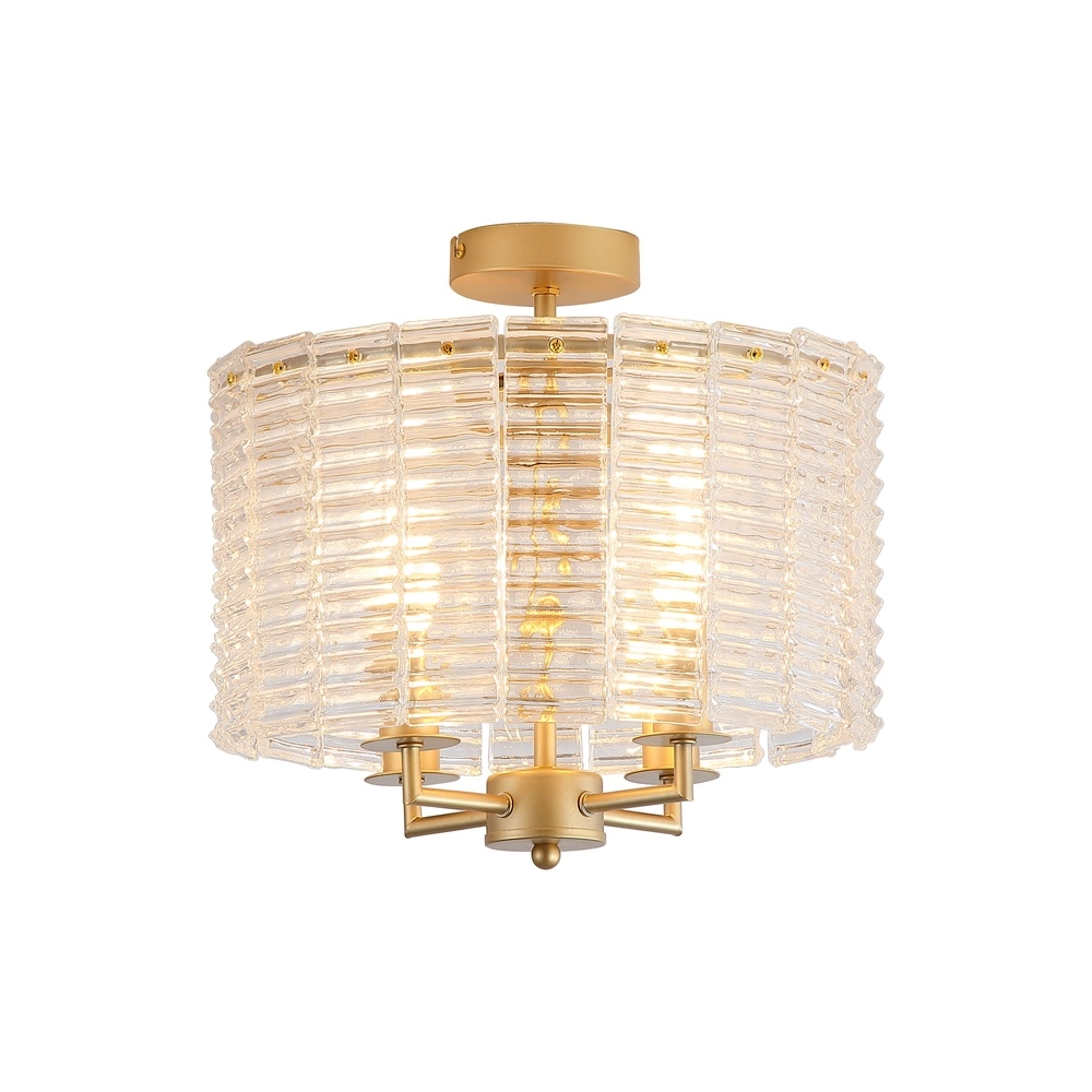 Classic ceiling lamp Flute Gold