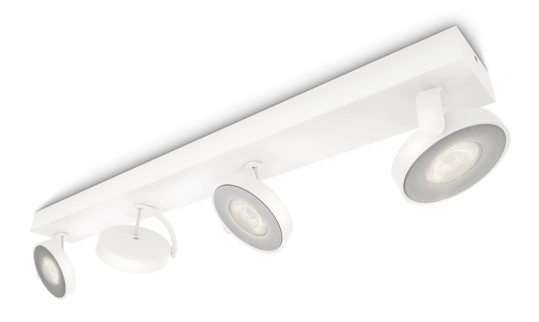 LED ceiling spot Clockwork 4-light 2700K white