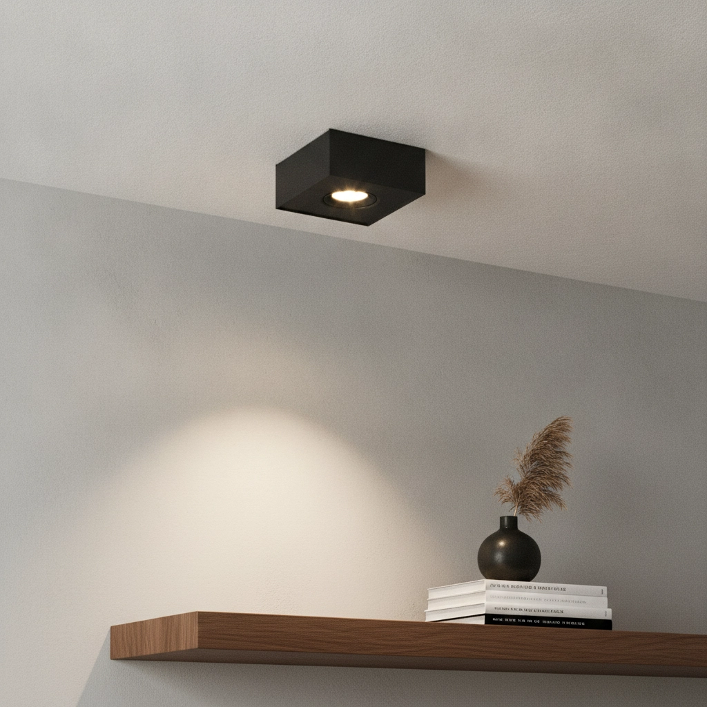 Ceiling lamp Brooklyn Single Black