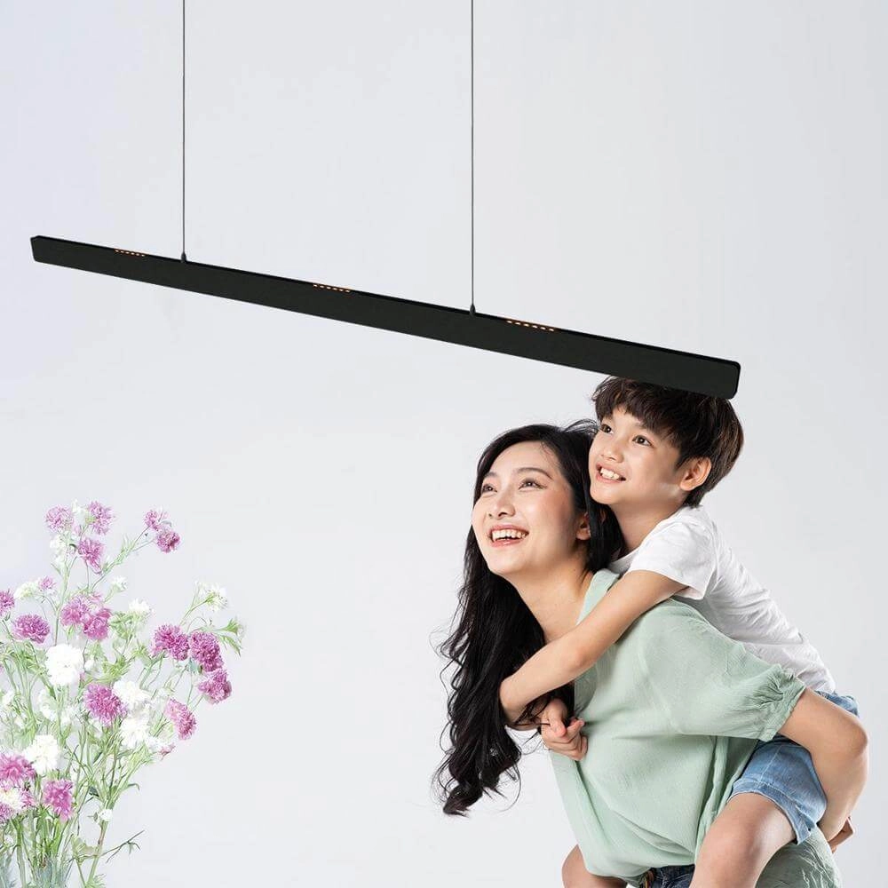 Design pendant lamp Fluxy 160cm black Steinhauer 8712746177855