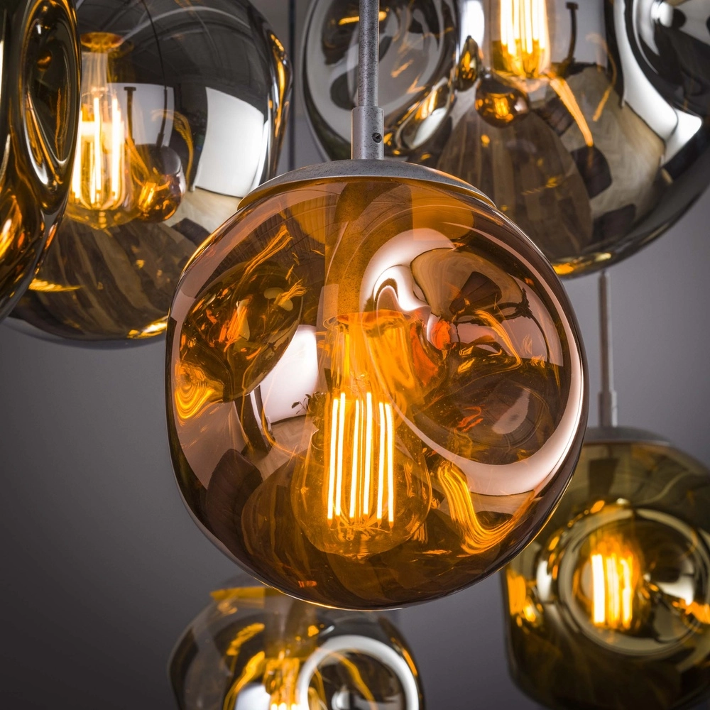 7-light pendant lamp Stellar colored spheres Lyora 8716803511682