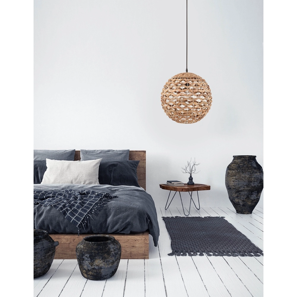 Rattan pendant lamp Griffin Ø 40cm Lyora 5212017416643