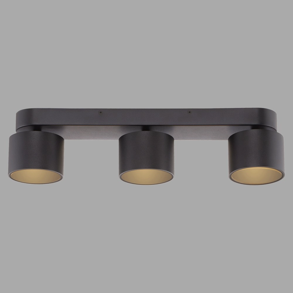 3L Led surface-mounted spotlight Pure Cup black pearl