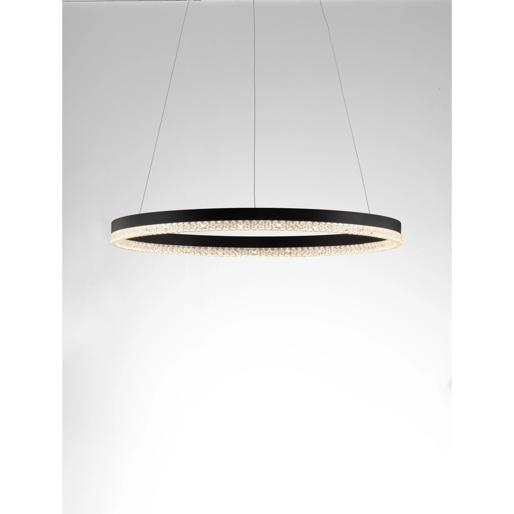 Pendant lamp Adria black Ø 60cm Lyora 5212017443786