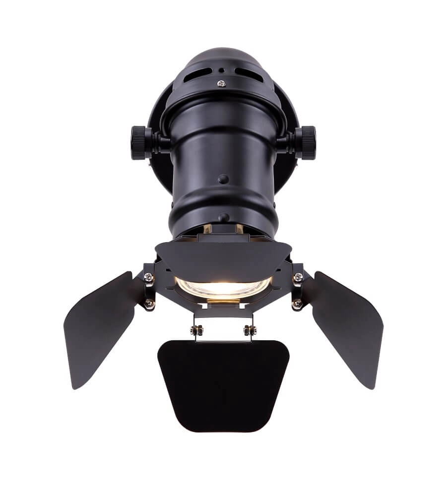 Black wall spotlight Egon Globo 9007371386659