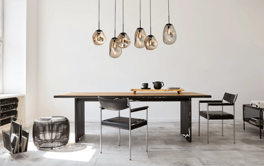 Hanging lamp Lava 6x gold glass Masterlight 8718121286198