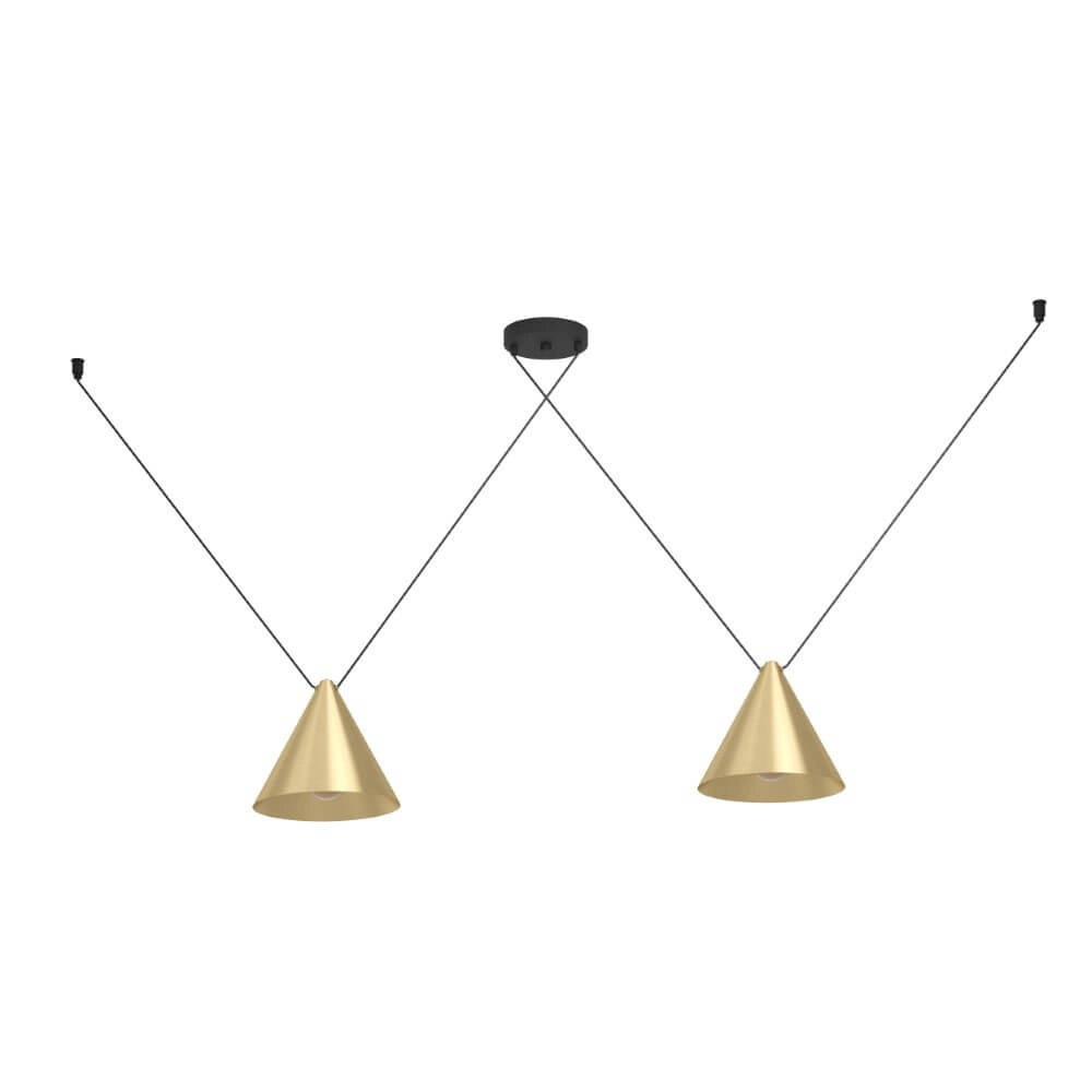 Golden pendant lamp Narices 1