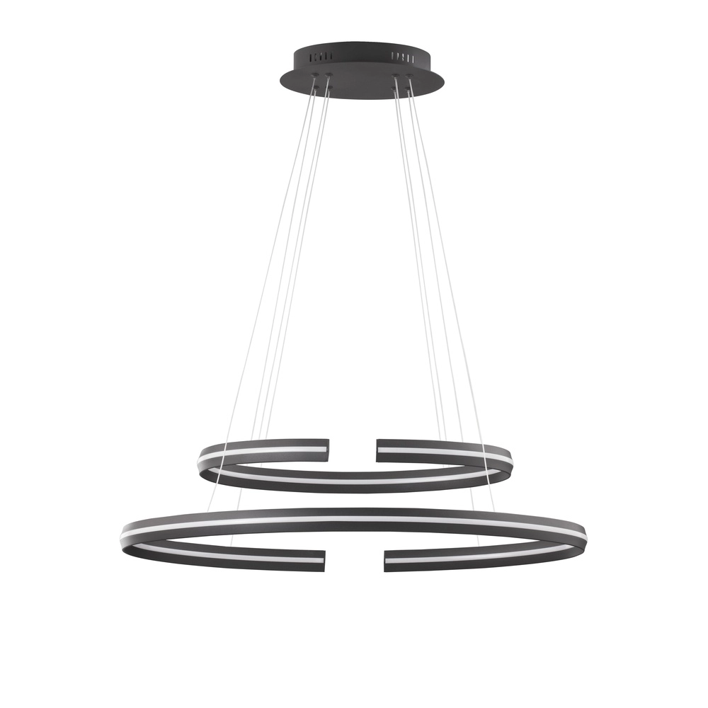 Black pendant lamp Torrente oval Lyora 5212017419613