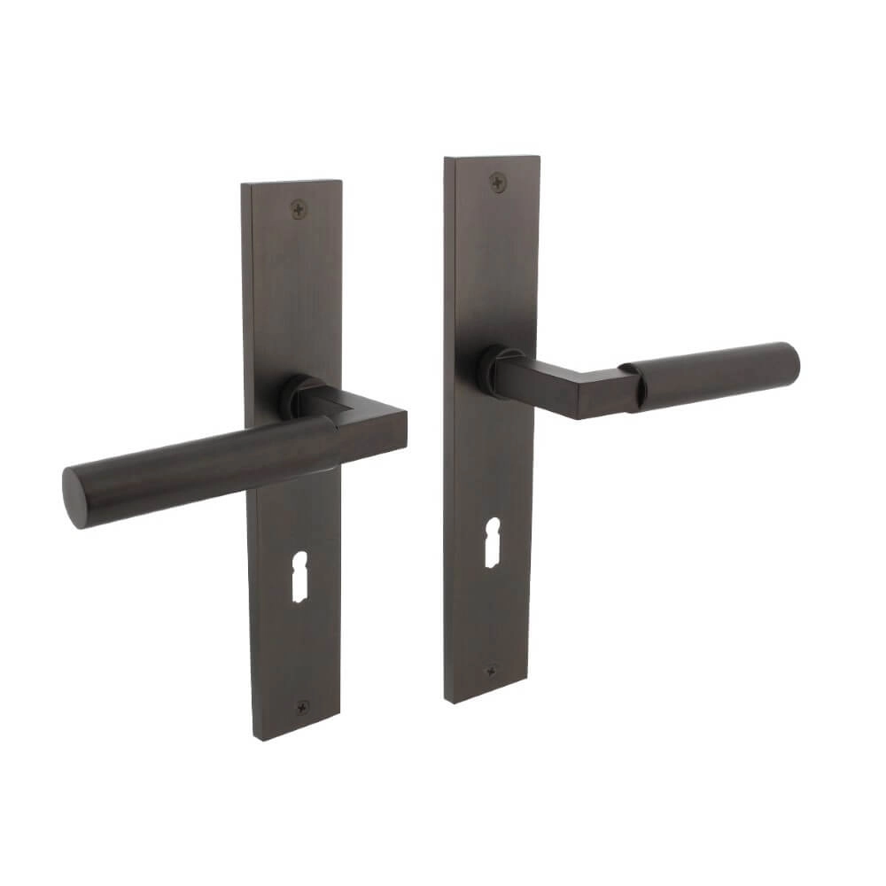Door handle Bau-Stil Keyhole 56mm anthracite