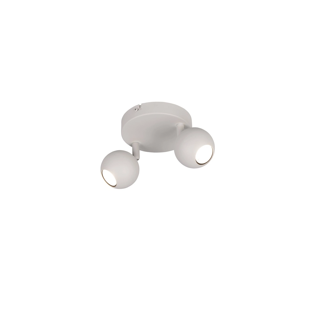 Surface-mounted spot Enaro 2-light grey