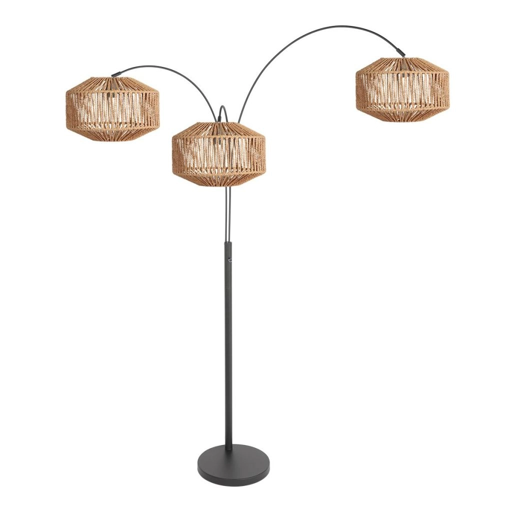 Floor lamp Sparkled Light with rattan hoods Steinhauer 8712746182903