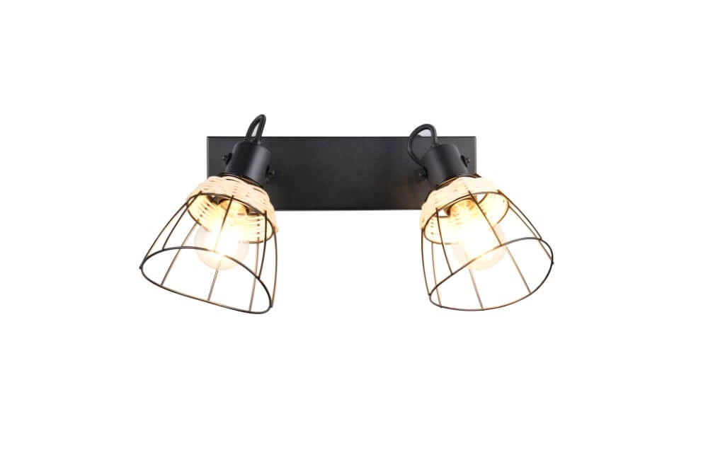 Black ceiling lamp Jerome Design 2-light Trio 4017807637700