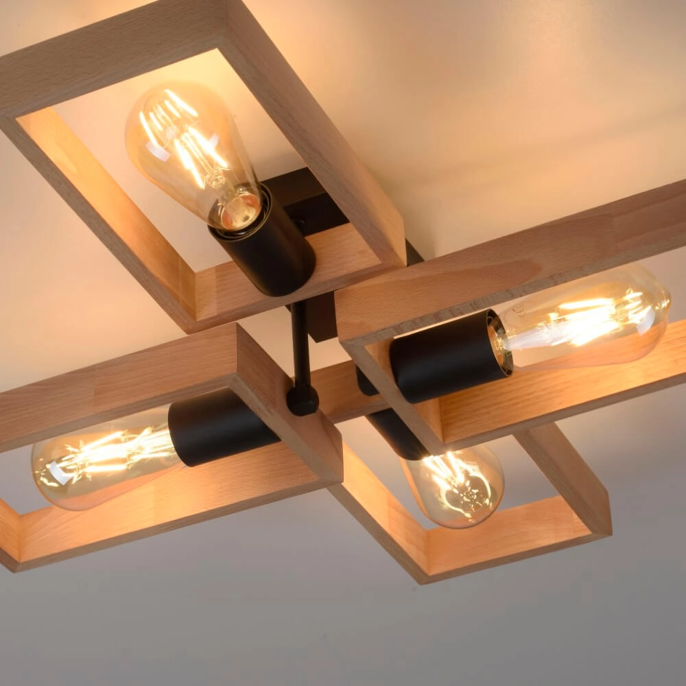 Country ceiling lamp Franky 4-light Just Light 4043689967949