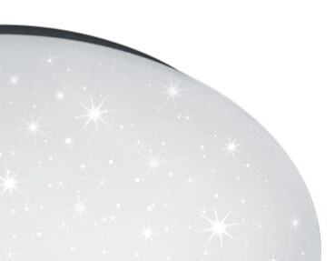 Ceiling lamp Paolo 37cm white with star effect Trio 4017807507744