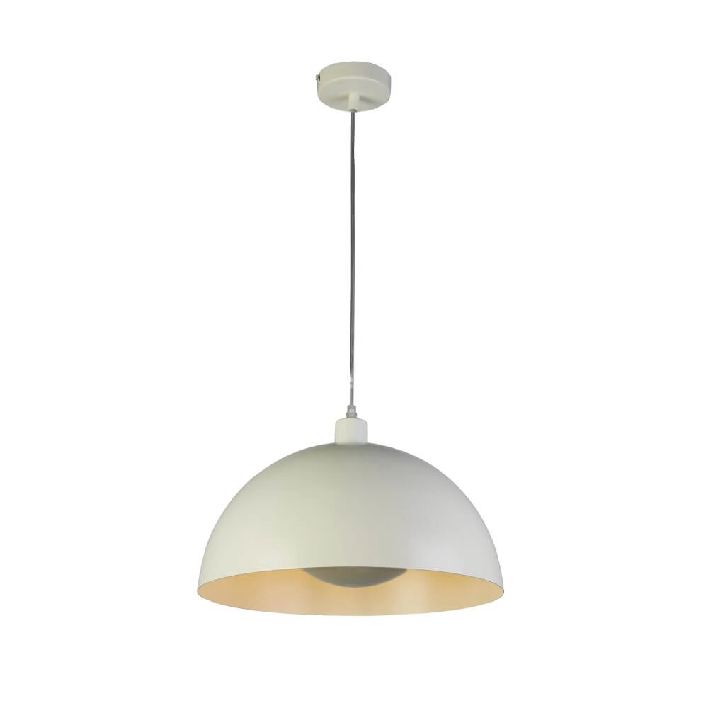 Cream pendant lamp Mars Shade 20cm high