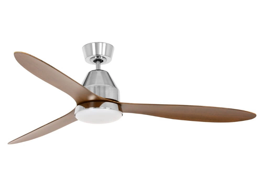 Ceiling fan wood with lamp Whitehaven Ø 143cm IP55
