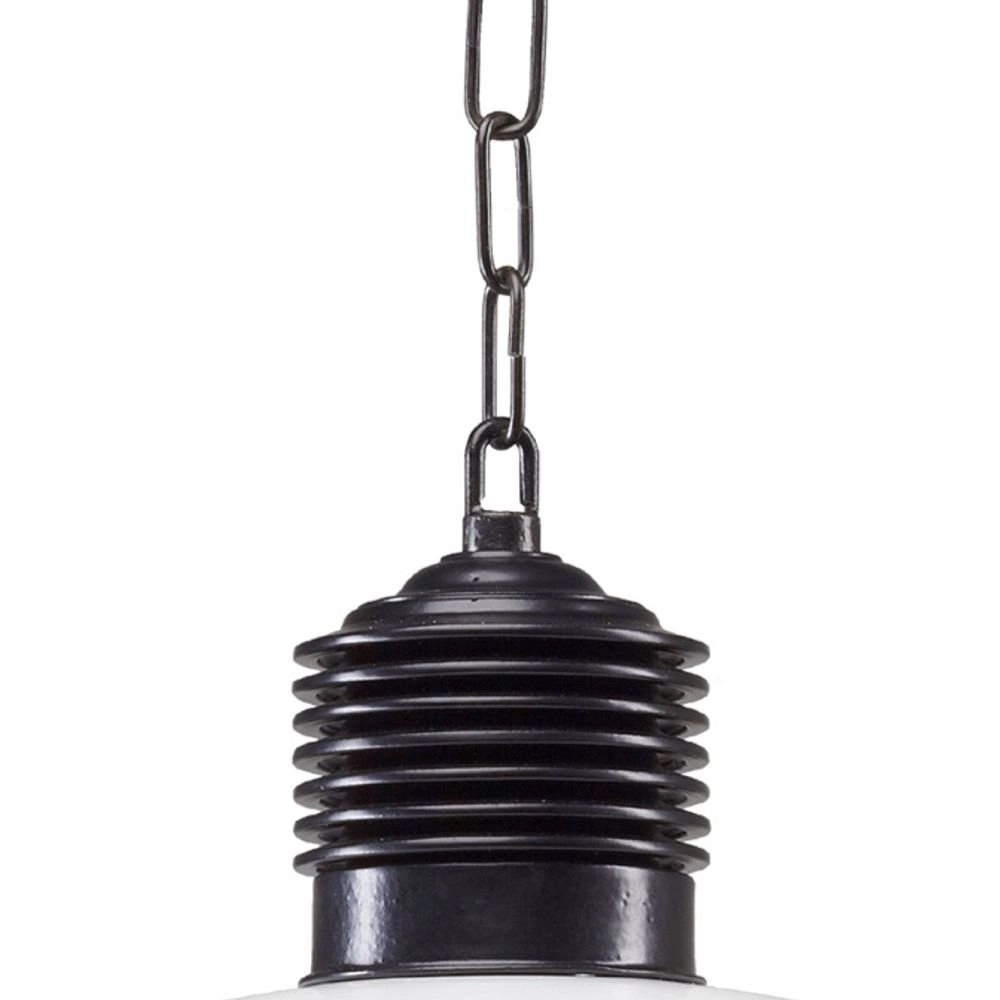 Porch pendant light Ampere Black with retro white KS Verlichting 8714732118705