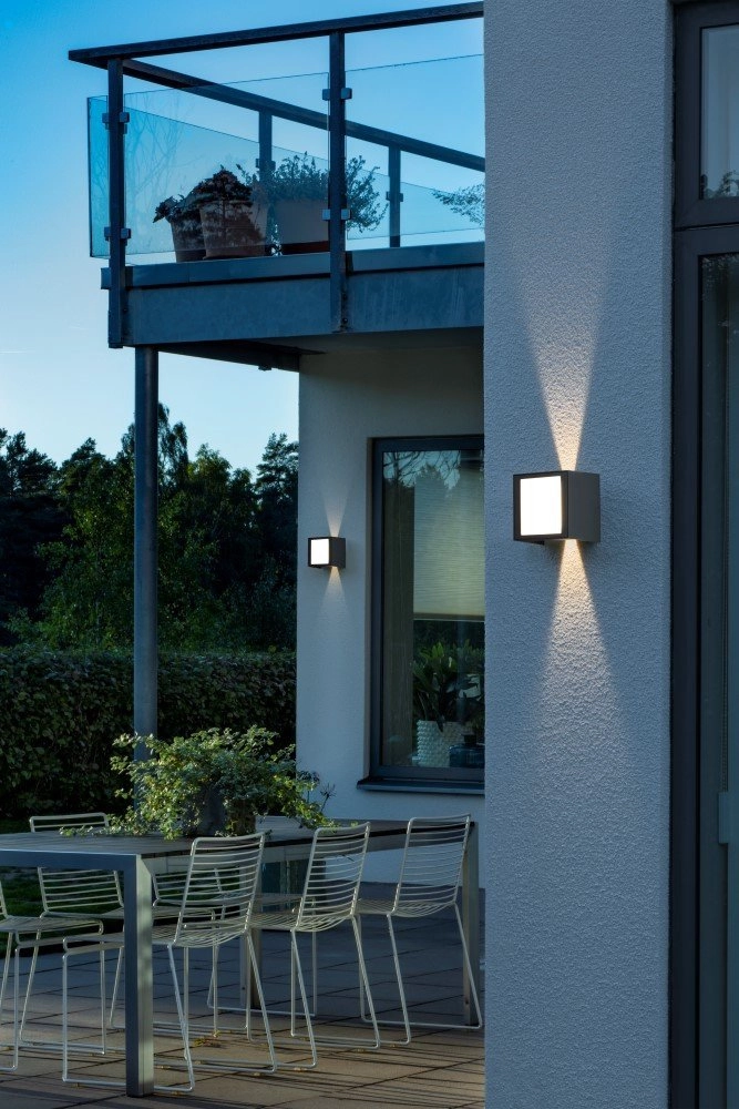 Led wall spot Cremona Up - Down 3-light 14cm anthracite KonstSmide 7318307946376