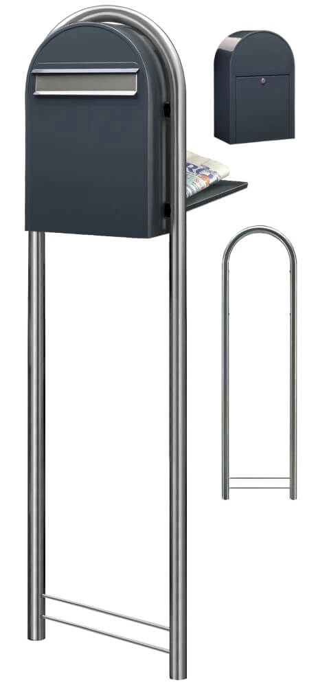 Mailbox Classic B 7016 i Dark grey Bobi 6417237006141