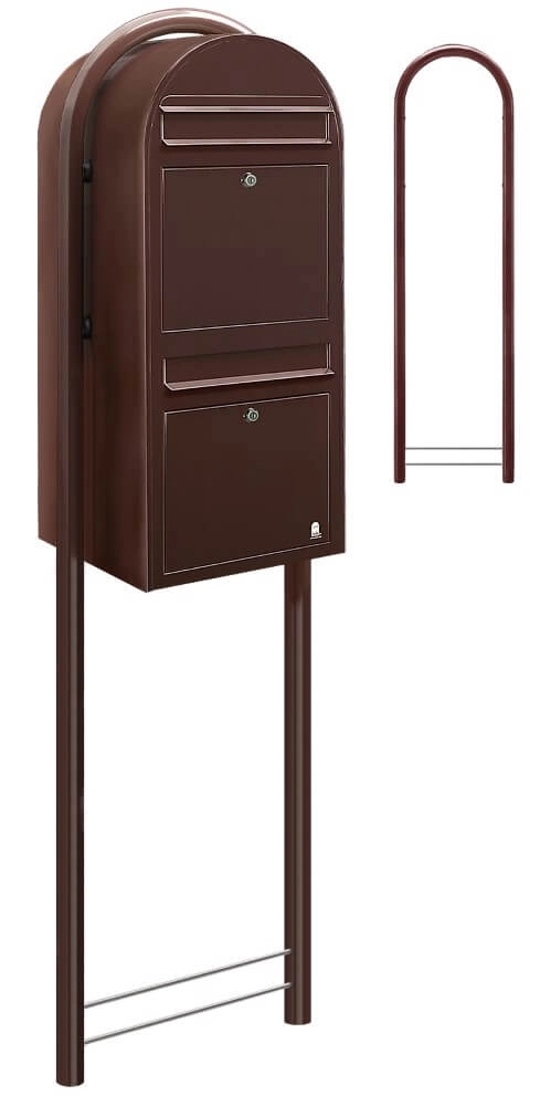 Mailbox Duo 8017 Dark brown Bobi 6417237014085