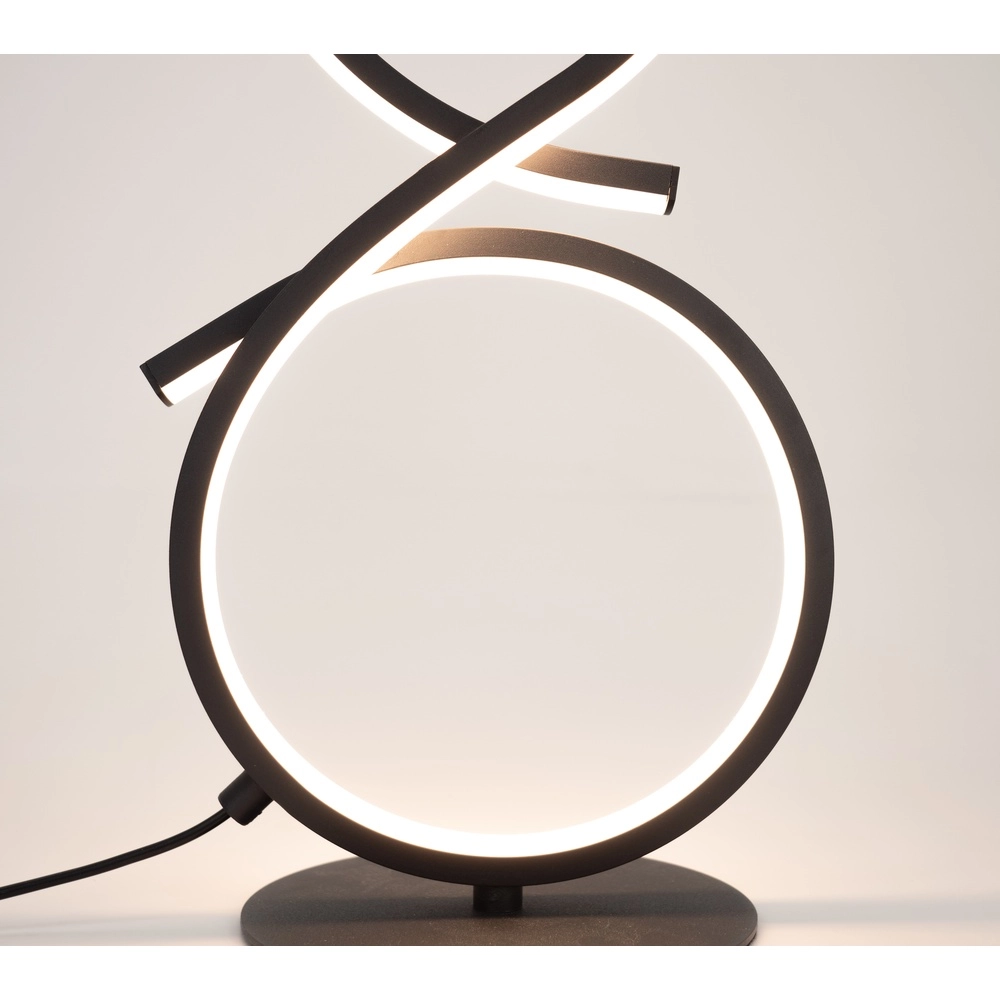 Modern LED Table Lamp Serpins 40cm - black Eglo 9008606313686