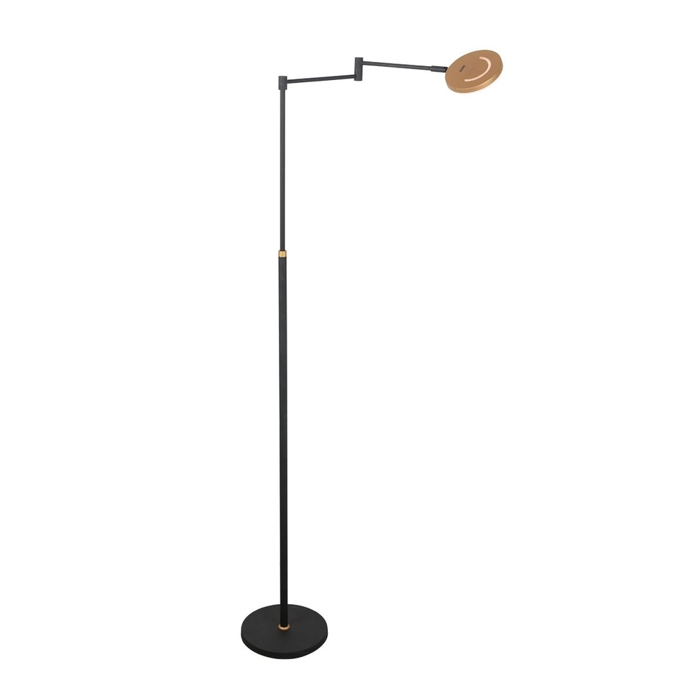 Design reading lamp Soleil black with gold cap Steinhauer 8712746177381