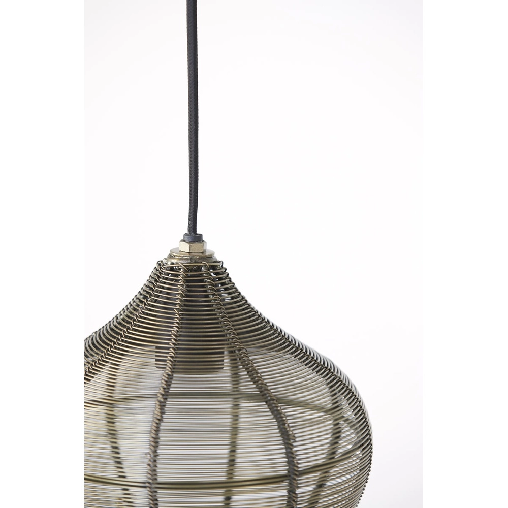 Pendant lamp Alvaro bronze Ø 27cm Light & Living 8717807634094