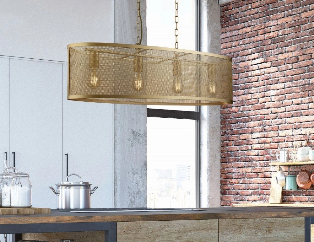 Pendant lamp Fishnet 4-light Searchlight 5053423134369