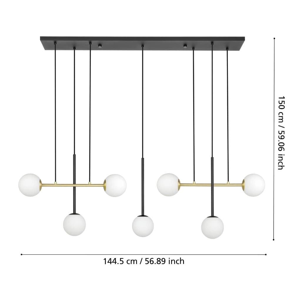 Design hanging lamp Paz 145cm Stars of Light 9008606238842