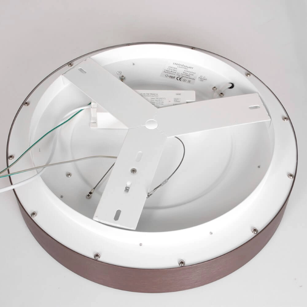 Bronze LED ceiling lamp Ringlede Ø 38cm Steinhauer 8712746167405