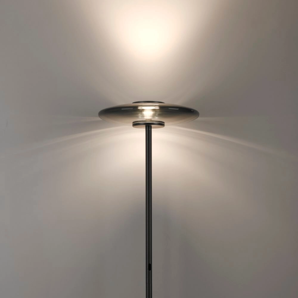 Designer floor lamp Pure Vitrum gray Paul Neuhaus 4012248382721