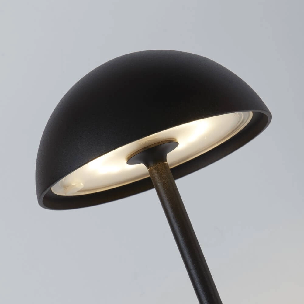 Wireless table lamp Portabello black Searchlight 5053423230436