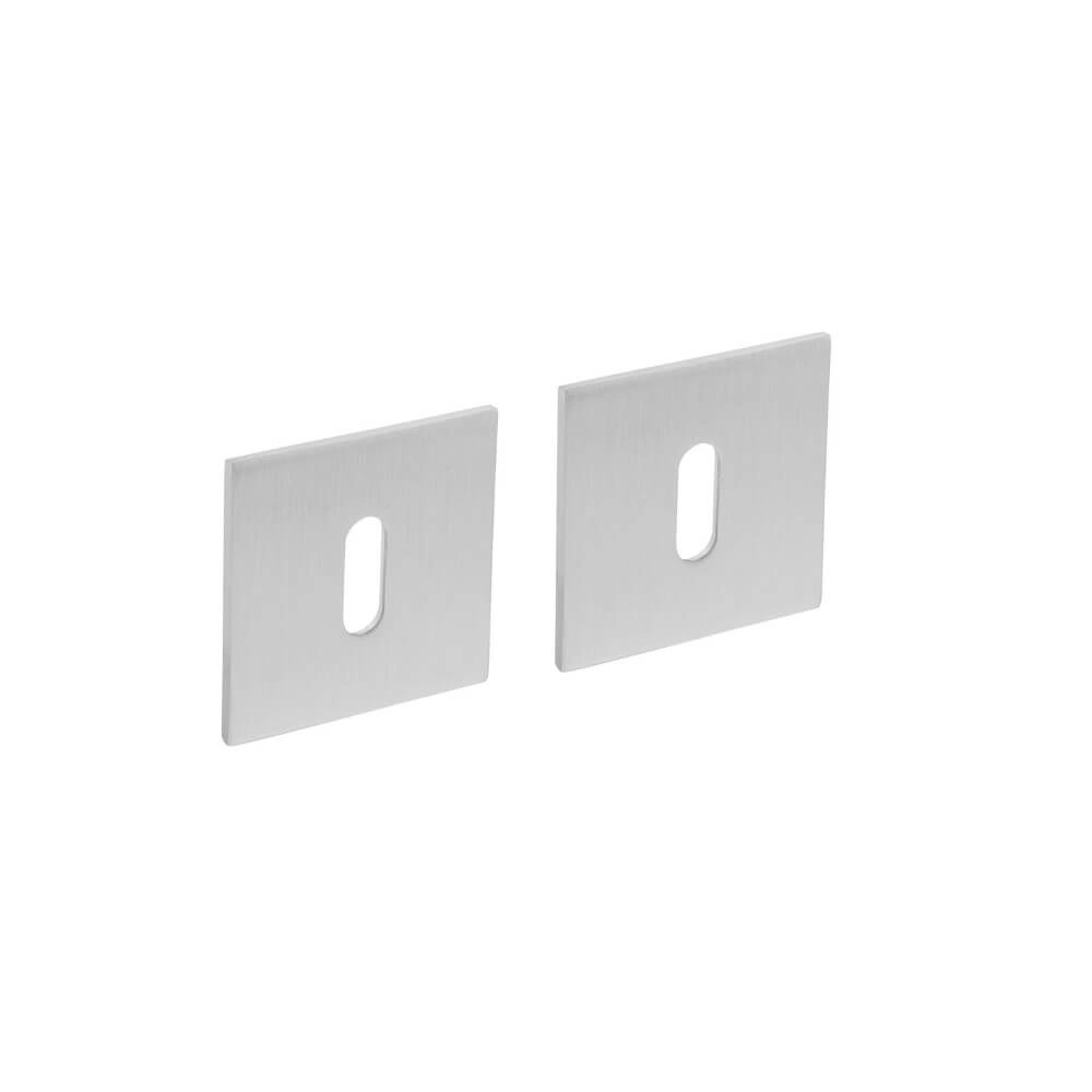 Magnet rosette Tira Keyhole Stainless Steel Square