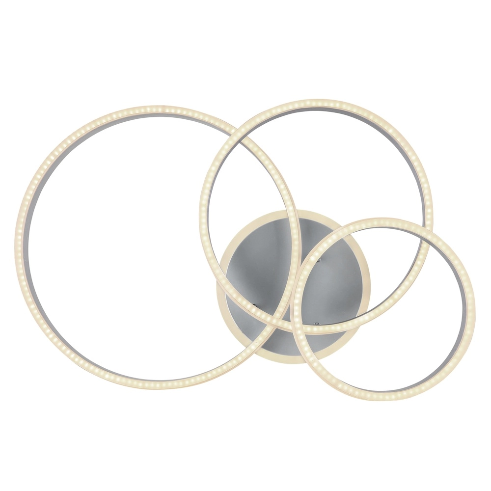 Ceiling lamp Rubio Grey 3 rings Globo 9007371425914