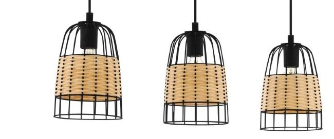 Pendant lamp Anwick Rattan Eglo 9002759433130