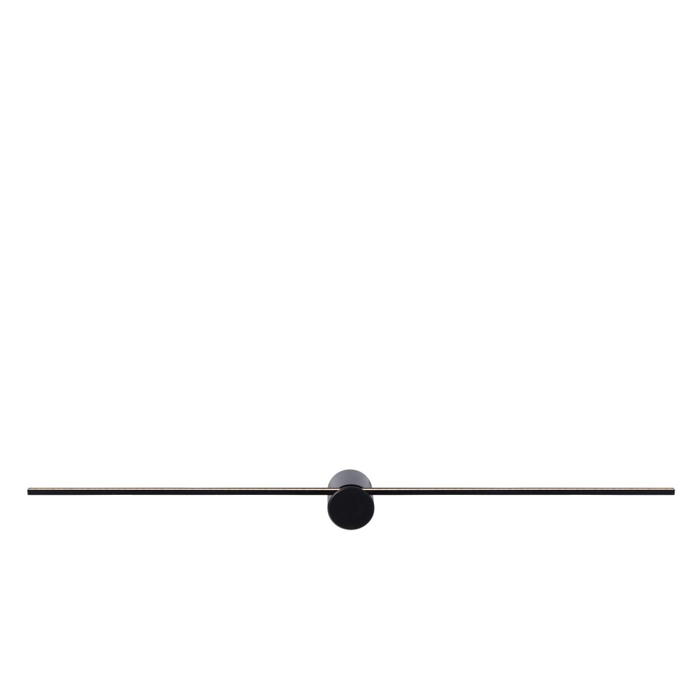 Sleek bathroom wall lamp Mizar IP44 90cm black Lucide 5411212126931