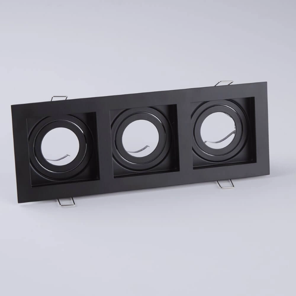 Recessed spotlight Grid 3 black Lyora