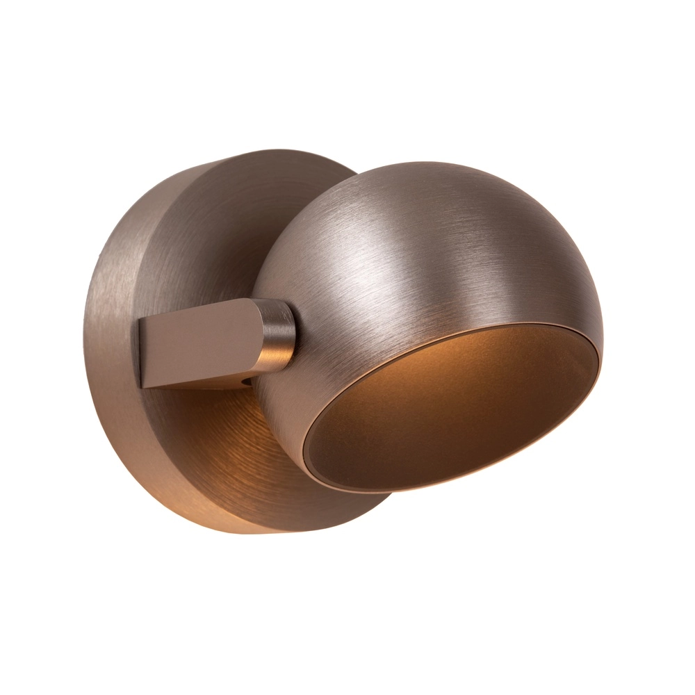 Design wall lamp Esfera brushed metal