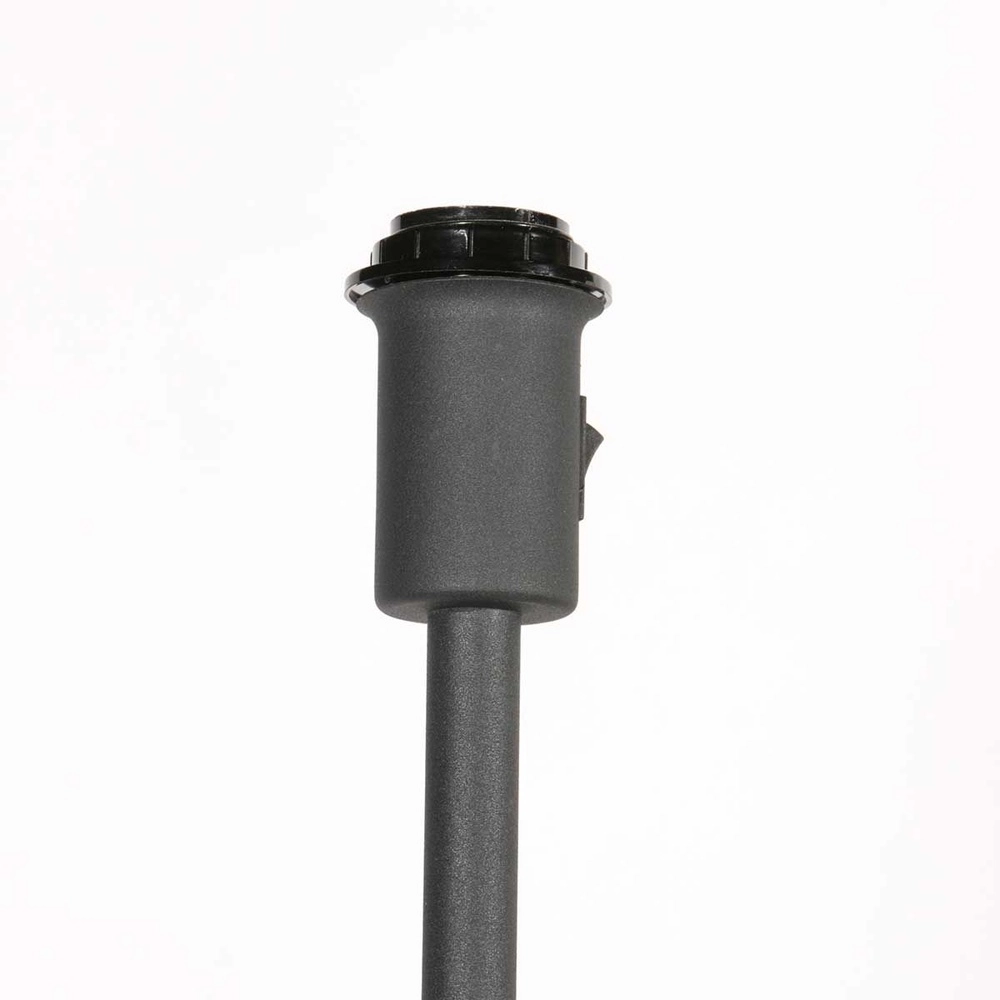 Black floor lamp Noor with golden cap Steinhauer 8712746182361