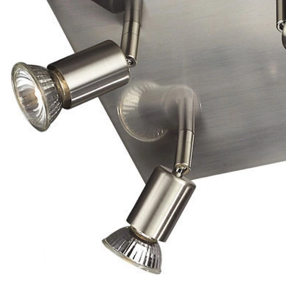 Ceiling spot Carrea 4-light stainless steel Philips 5413987234385