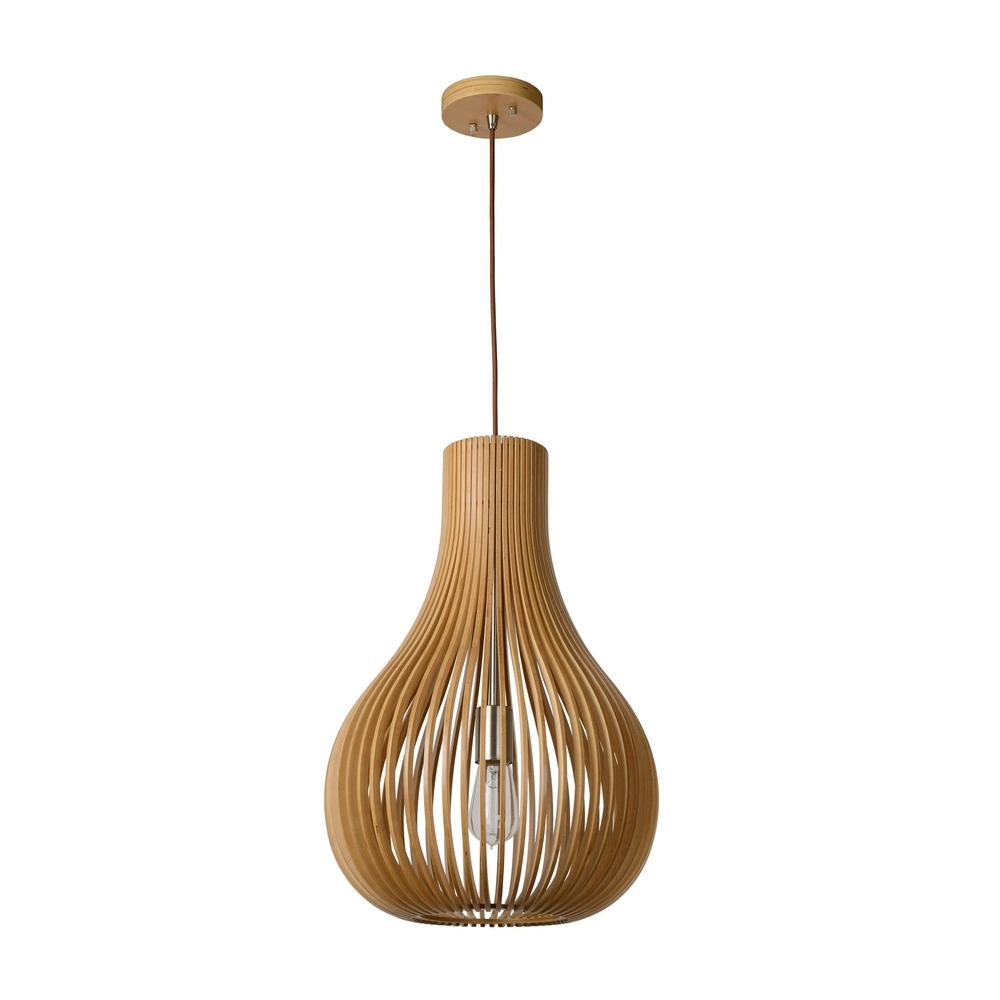 Unique pendant lamp Bodo Ø 38cm wood