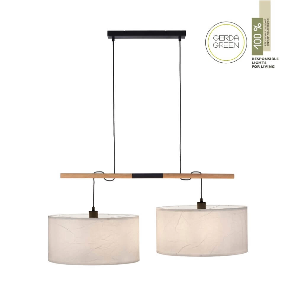 White pendant lamp Green Sofie pair Just Light 4043689995003