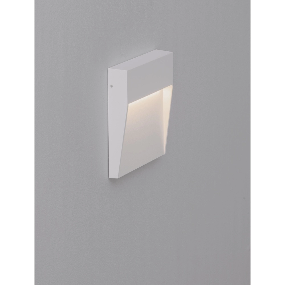 Square wall lamp Fem white