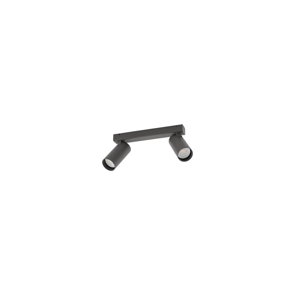 Surface-mounted spot 2x GU10 Fourty dark grey Lyora 5903139114660