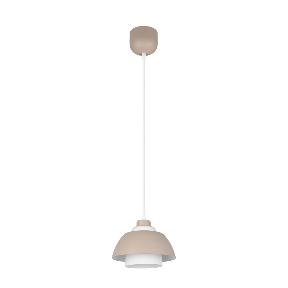 Design pendant lamp Tilos sand brown Ø 23cm Trio 4017807690088