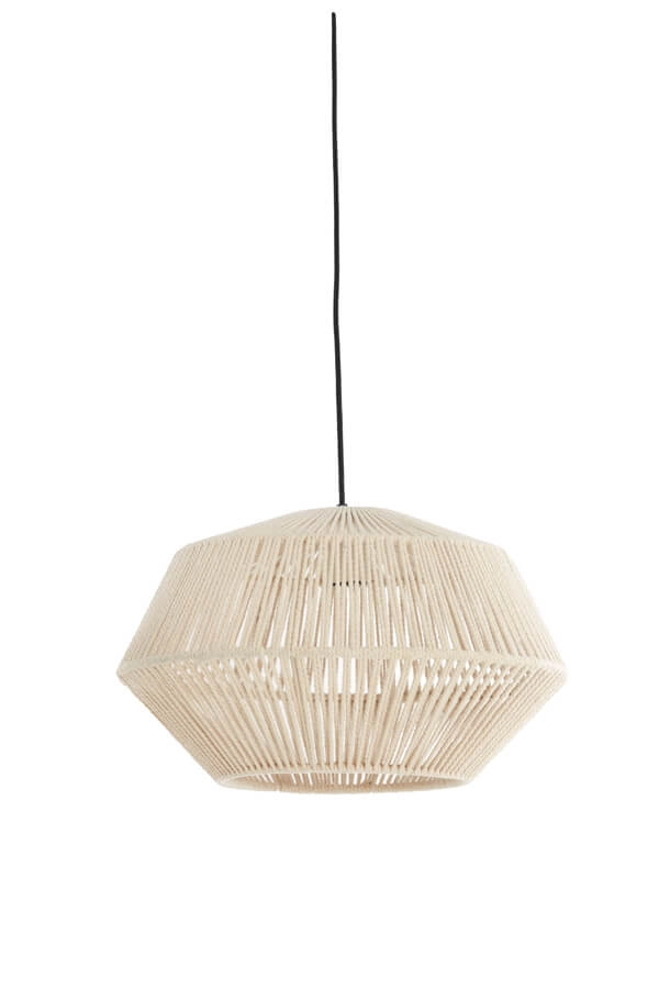 Scandinavian pendant lamp Deya cream Ø 40cm Light & Living 8717807744922