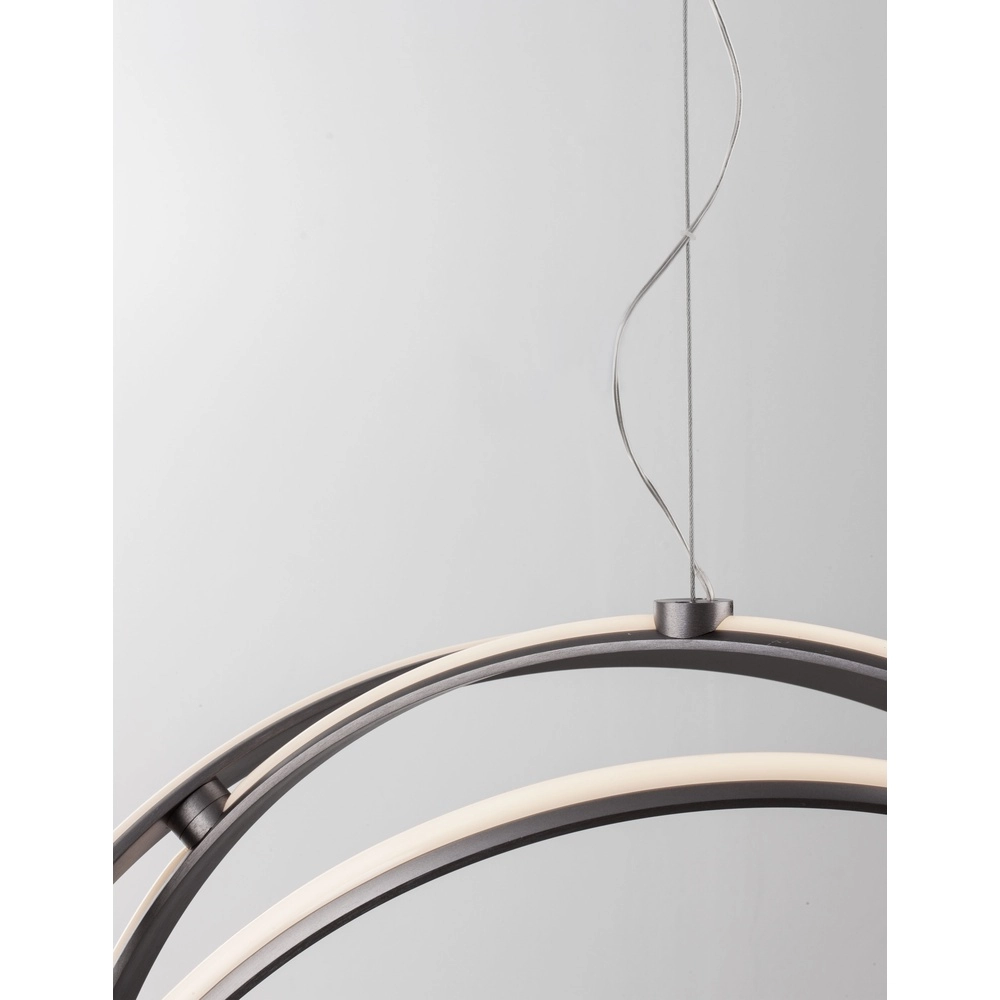 Pendant lamp Pertone S Ø 70cm black with purple glow Lyora 5212017419705